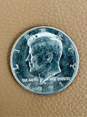 Vintage 1971 Kennedy Half Dollar Coin - 50c US Collectible Numismatic